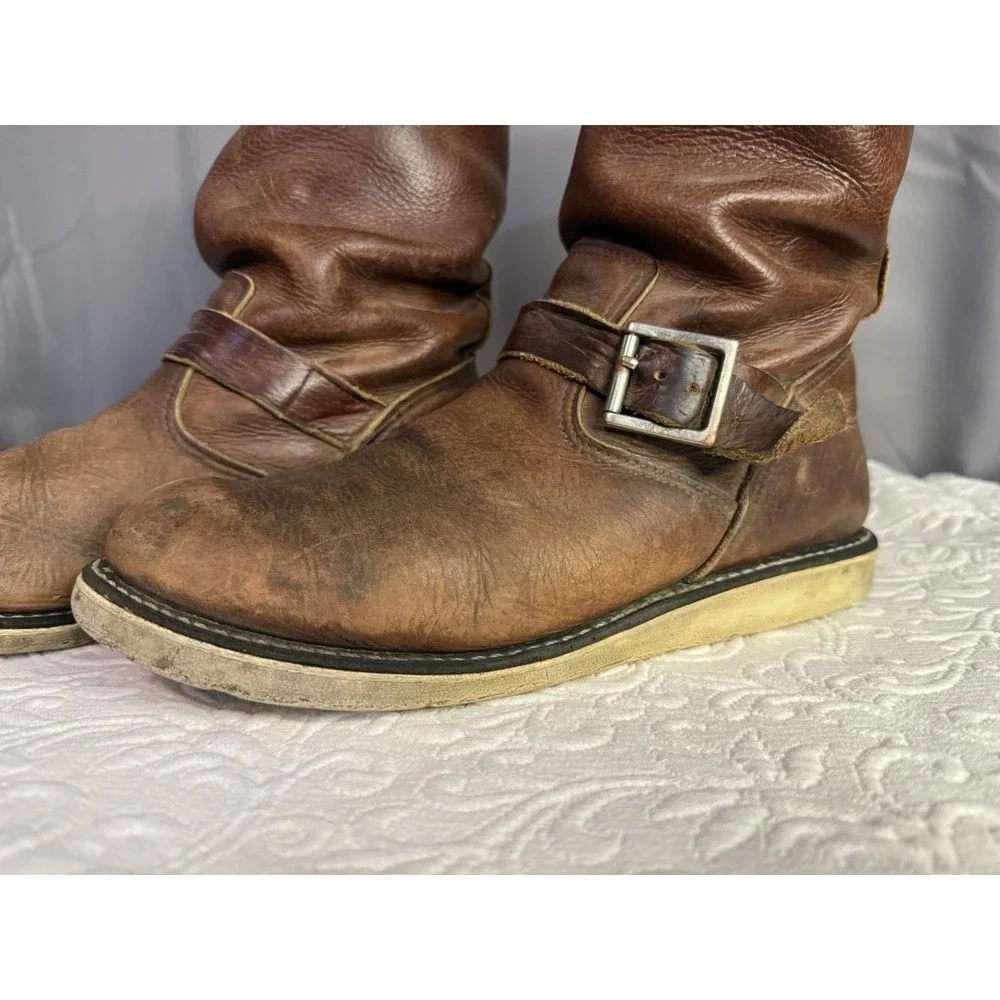 Redwing 2970 Engineer Brown leather Boots Sz 11D Discontinued